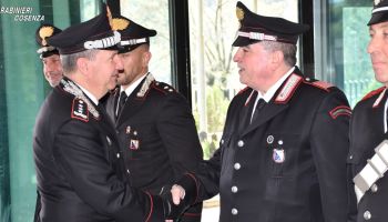 Carabinieri, visita del generale Domizi a Cosenza e San Giovanni in Fiore