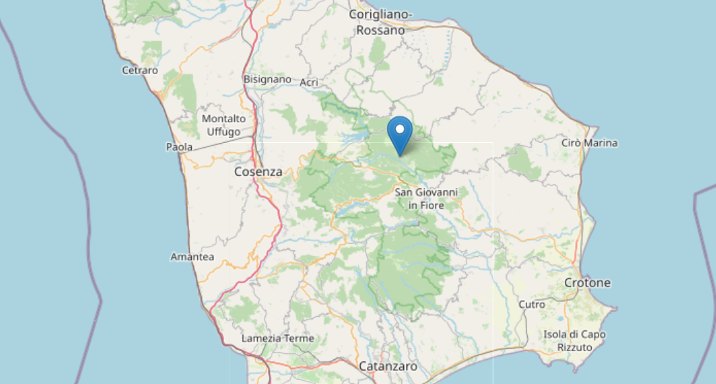 Nella notte lieve scossa di terremoto a San Giovanni in Fiore