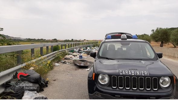 Borgia, rifiuti lungo la Provinciale. Sospetti su un punto vendita della grande distribuzione