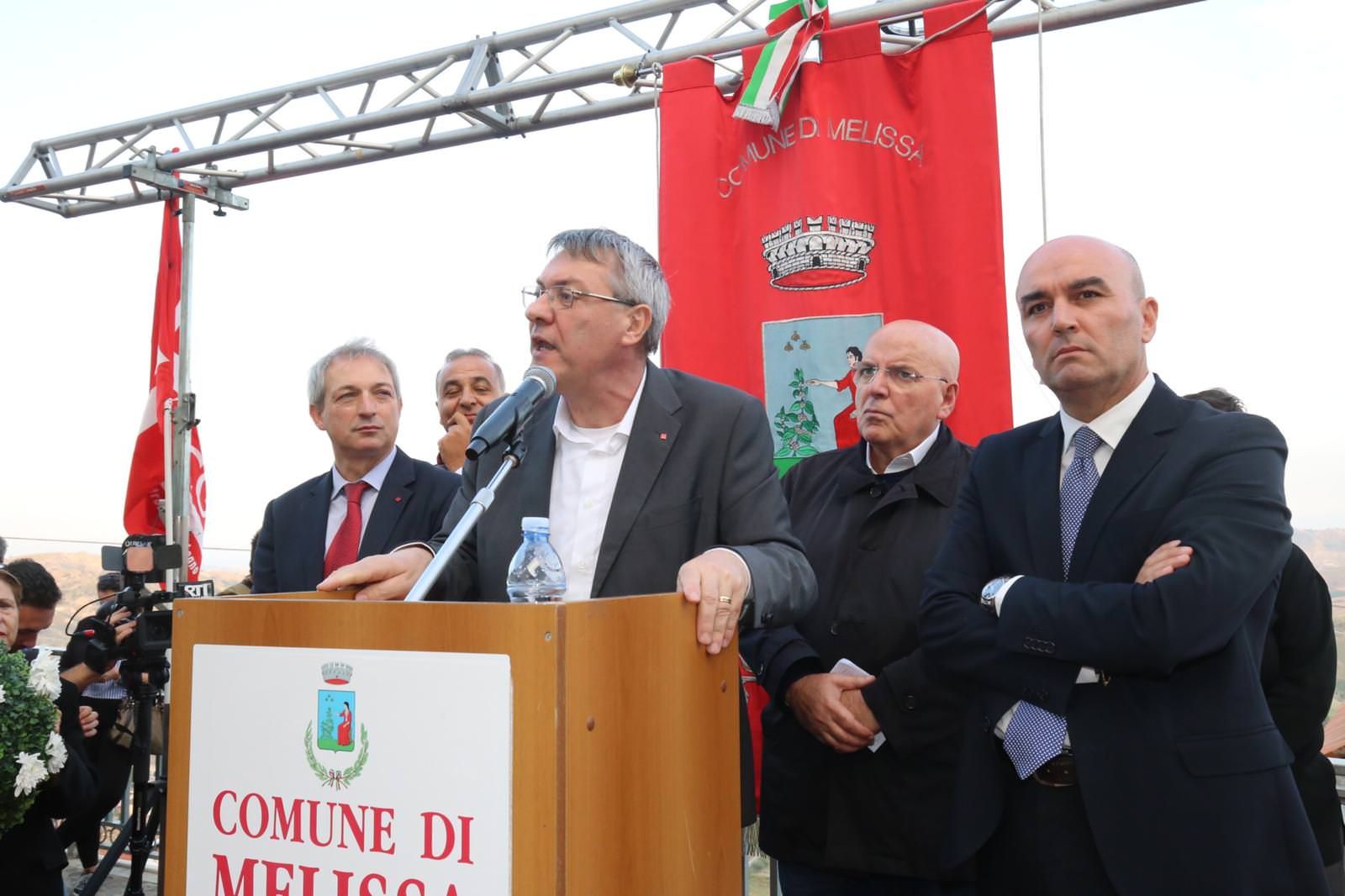 Landini e Oliverio a Melissa per i 70 anni dall’eccidio di Fragalà