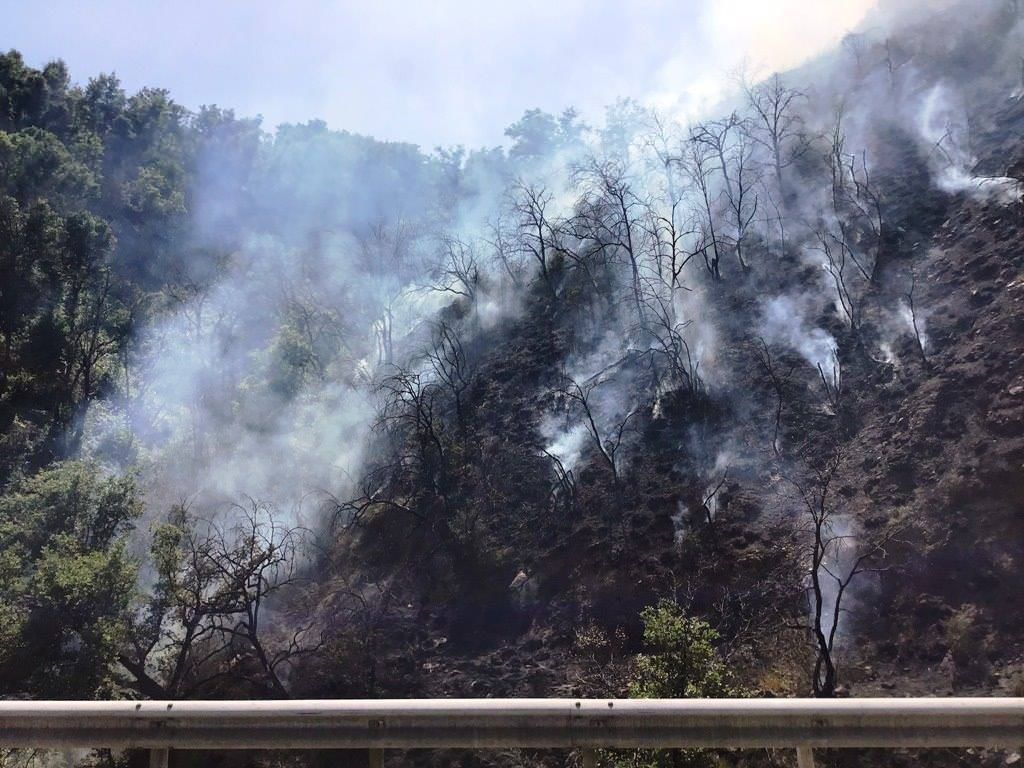 Incendio boschivo causato da lavori sull'Autostrada, due denunciati