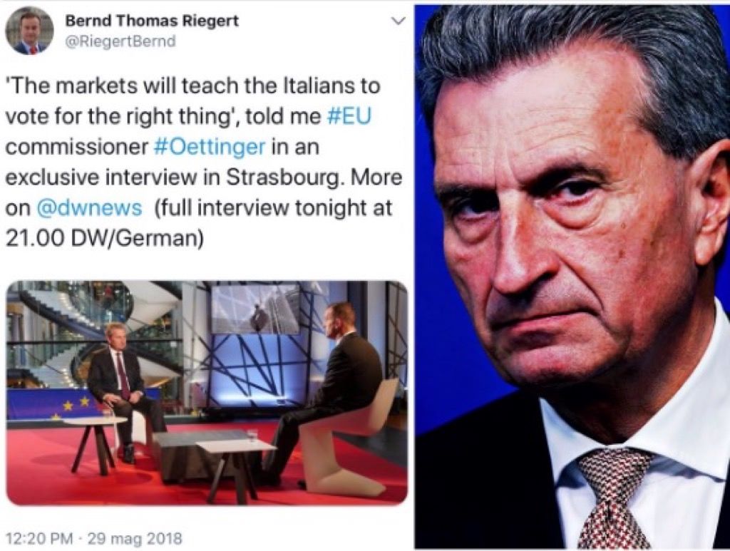 Le vecchie (e imbarazzanti) amicizie calabresi del commissario Oettinger