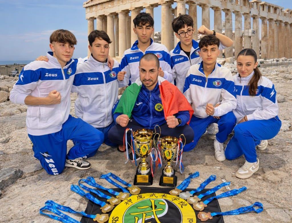 Atene, trionfo internazionale per il team di wushu-sanda del maestro Scozzafava