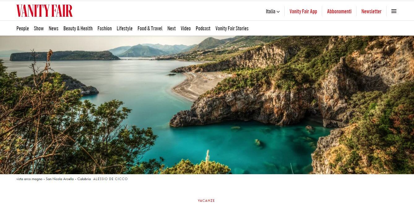 La Calabria finisce sulle pagine di Vanity Fair: «Destinazione perfetta»