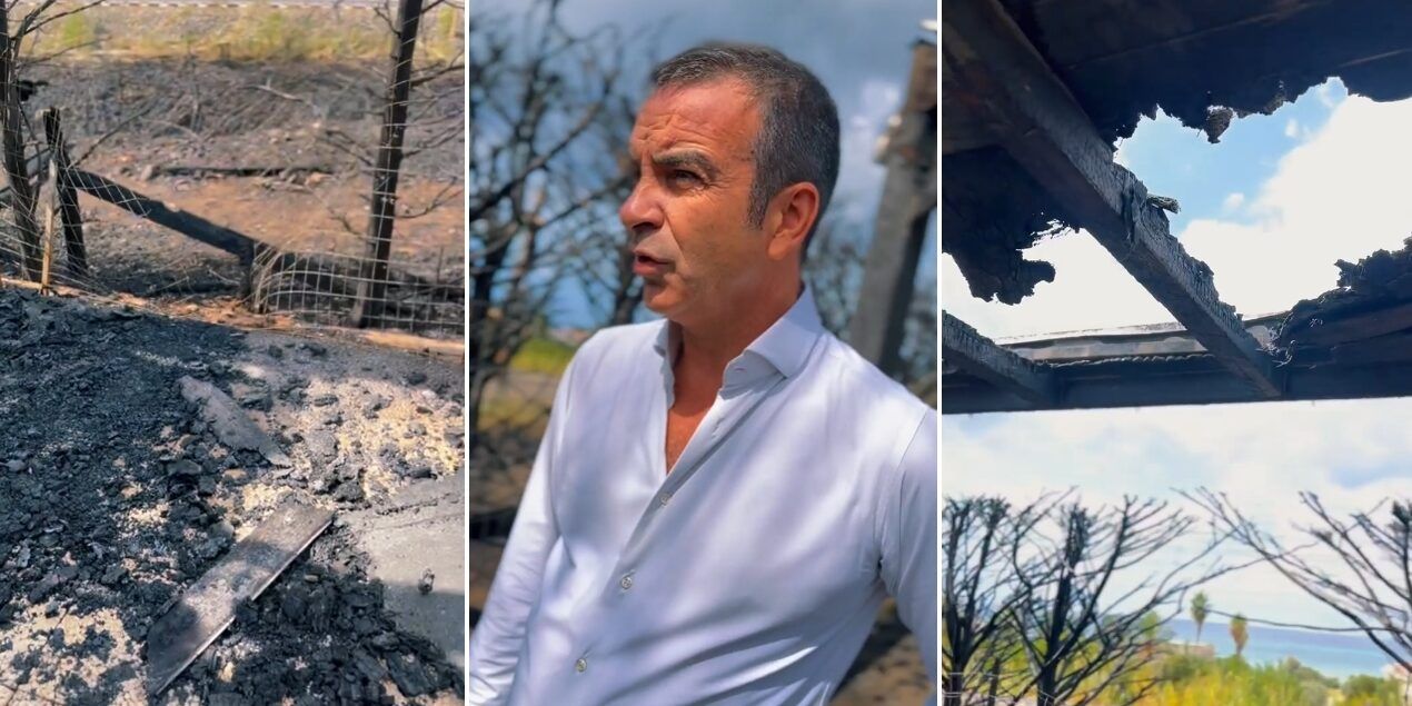 Incendio coinvolge la casa di Occhiuto a Belvedere: «Andiamo avanti, non ci facciamo intimidire» – VIDEO