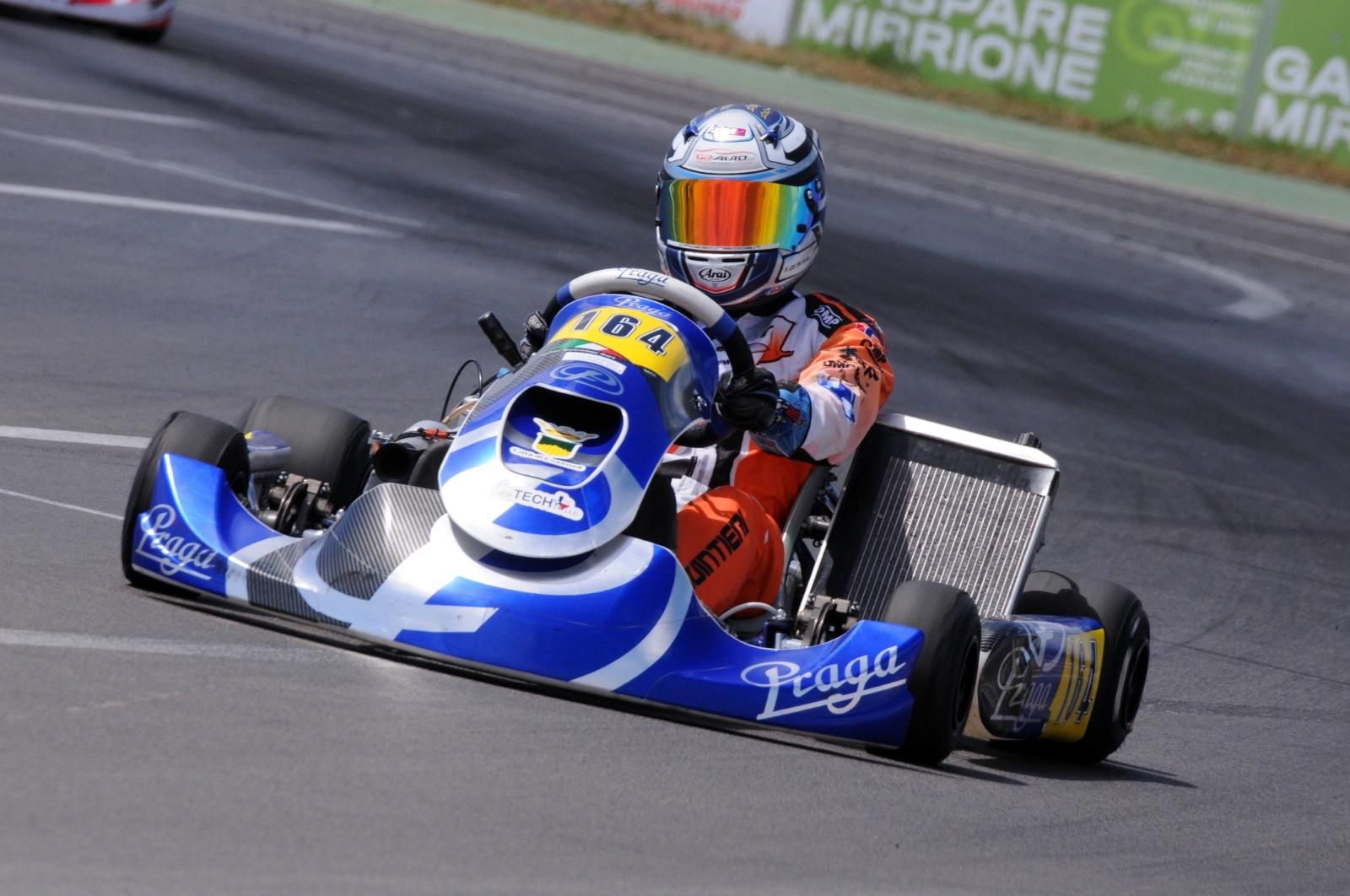 Kart, il pilota calabrese Quintieri sul podio al Circuito Internazionale di Triscina