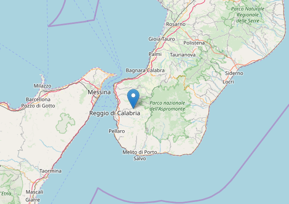 Scossa di magnitudo 2.9 nel Reggino