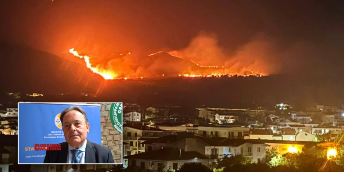 Pollino nella morsa degli incendi, il dg di Calabria Verde Oliva: «Un vero e proprio attacco»