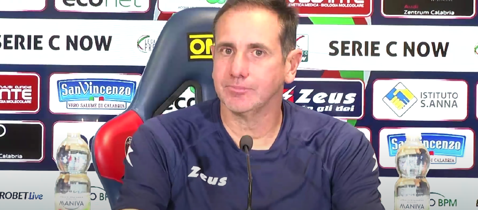 Crotone, Zauli: «Zero alibi, contro il Picerno dobbiamo vincere»