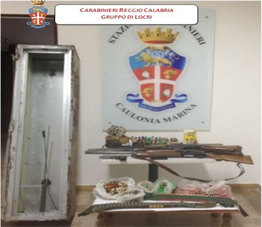 Caulonia, sequestrato un arsenale