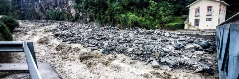 Nubifragi nel nord Italia, Cogne isolata