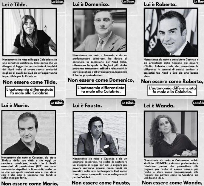 Manifesti contro l’autonomia differenziata a Cosenza, Minasi: «Azione che fomenta odio e violenza»