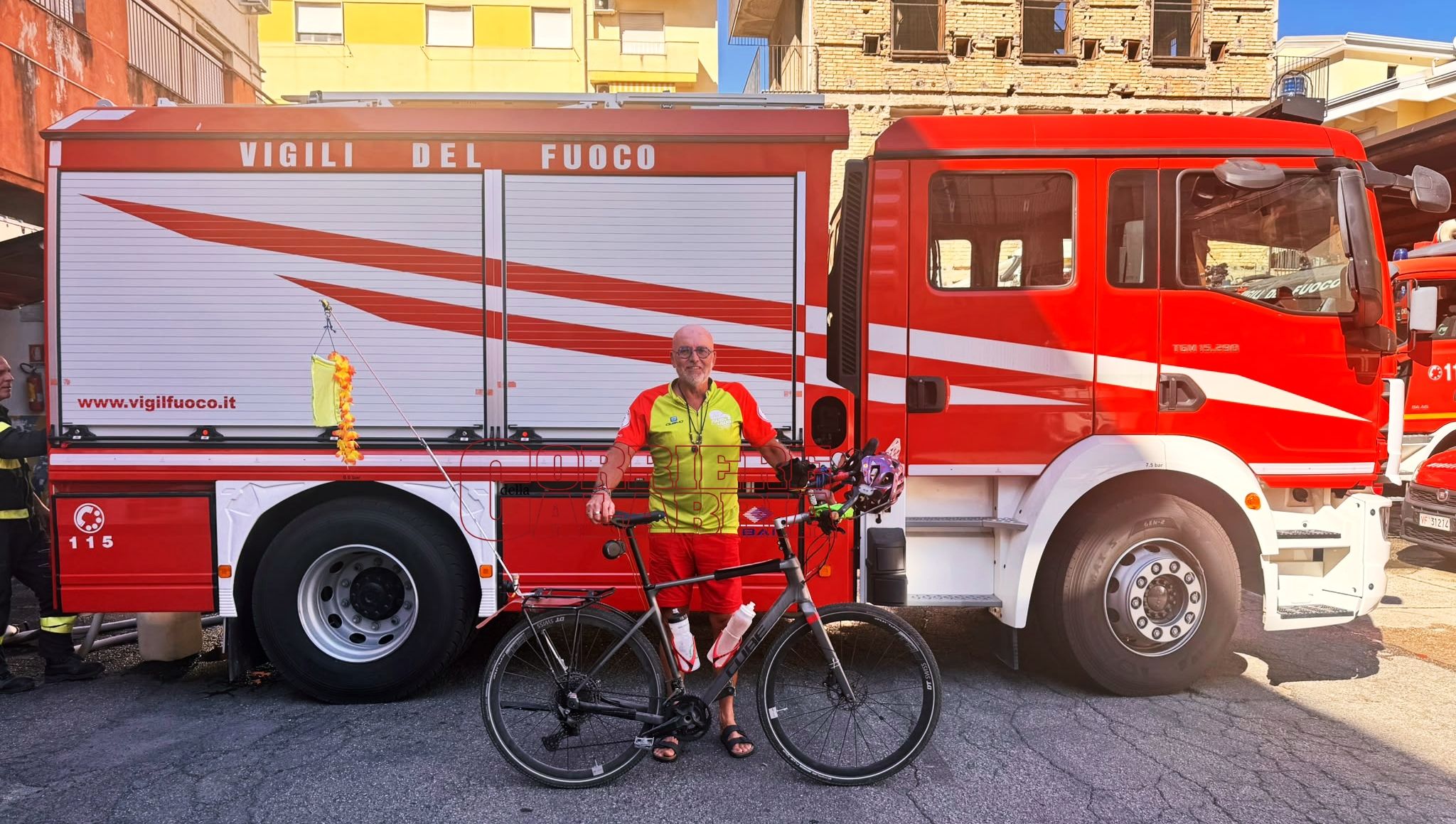 La «Calabria mi ha stregato», Jörg Richter pedala per la ricerca sulle malattie rare