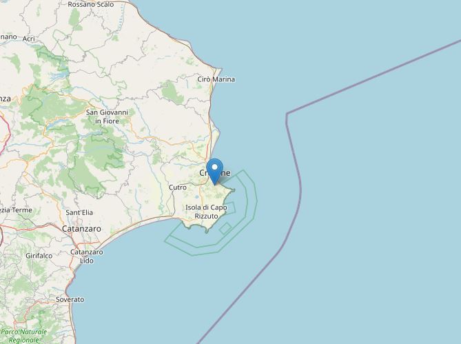 La terra trema a Crotone, tre scosse in poco tempo