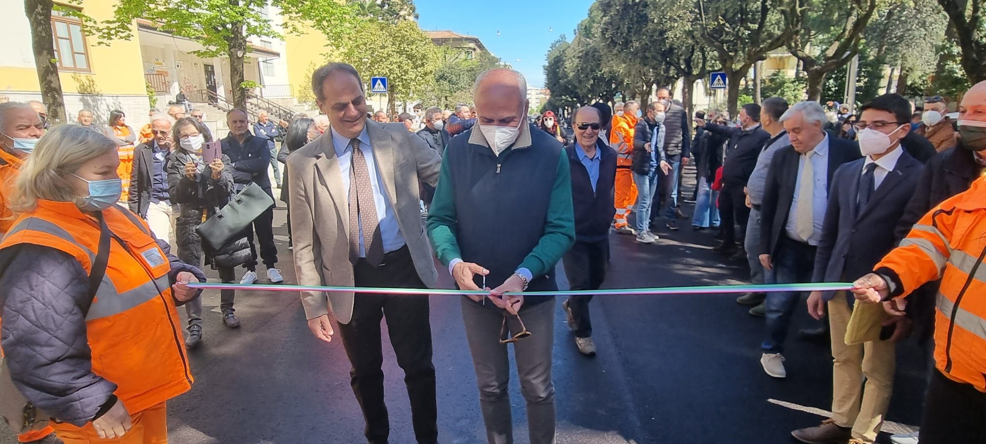 Cosenza, riapre via Roma. Caruso: «Le polemiche mettiamole da parte» – FOTO