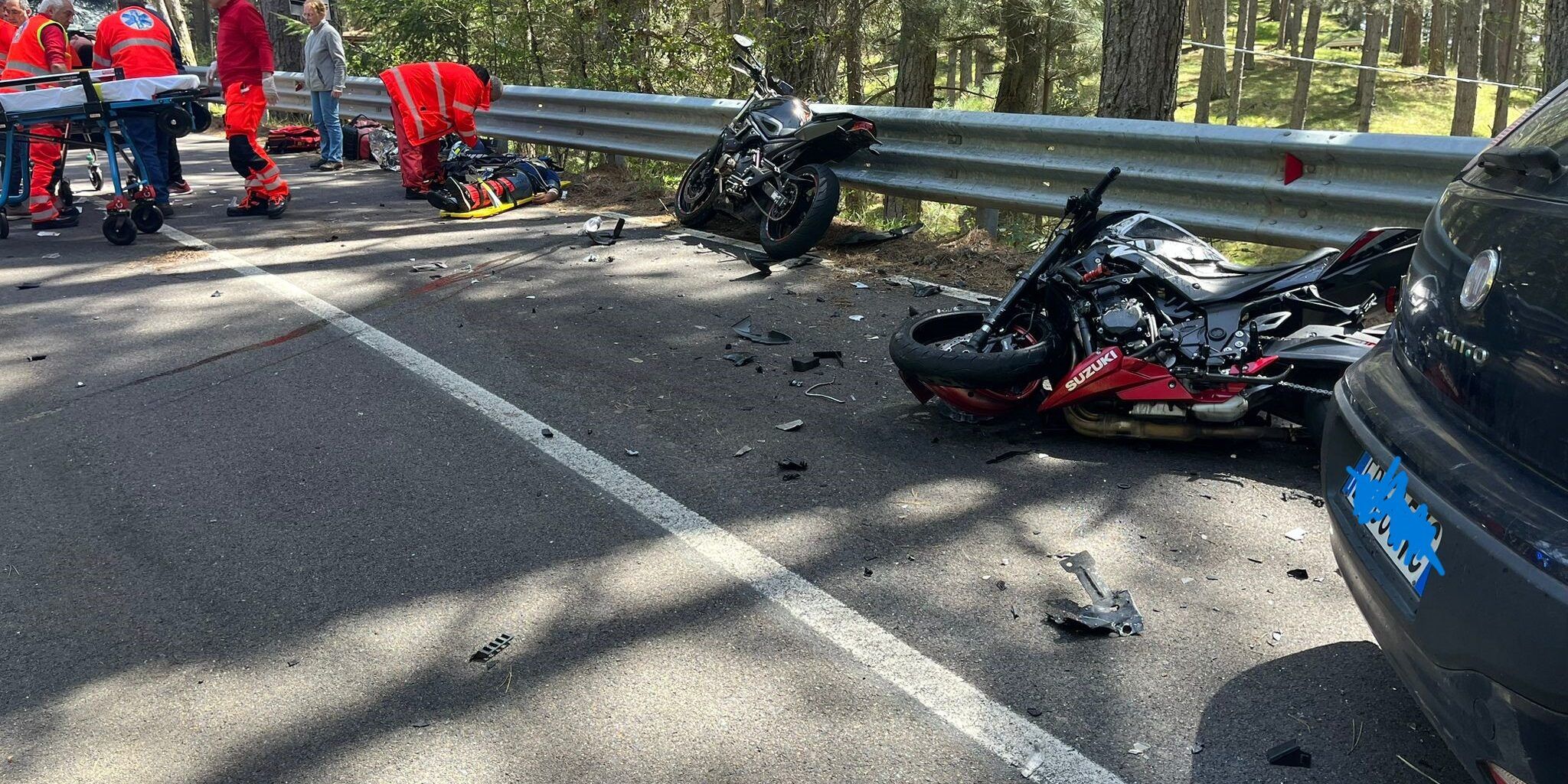 Drammatico incidente in Sila, muore un centauro. Gravi altri due – FOTO