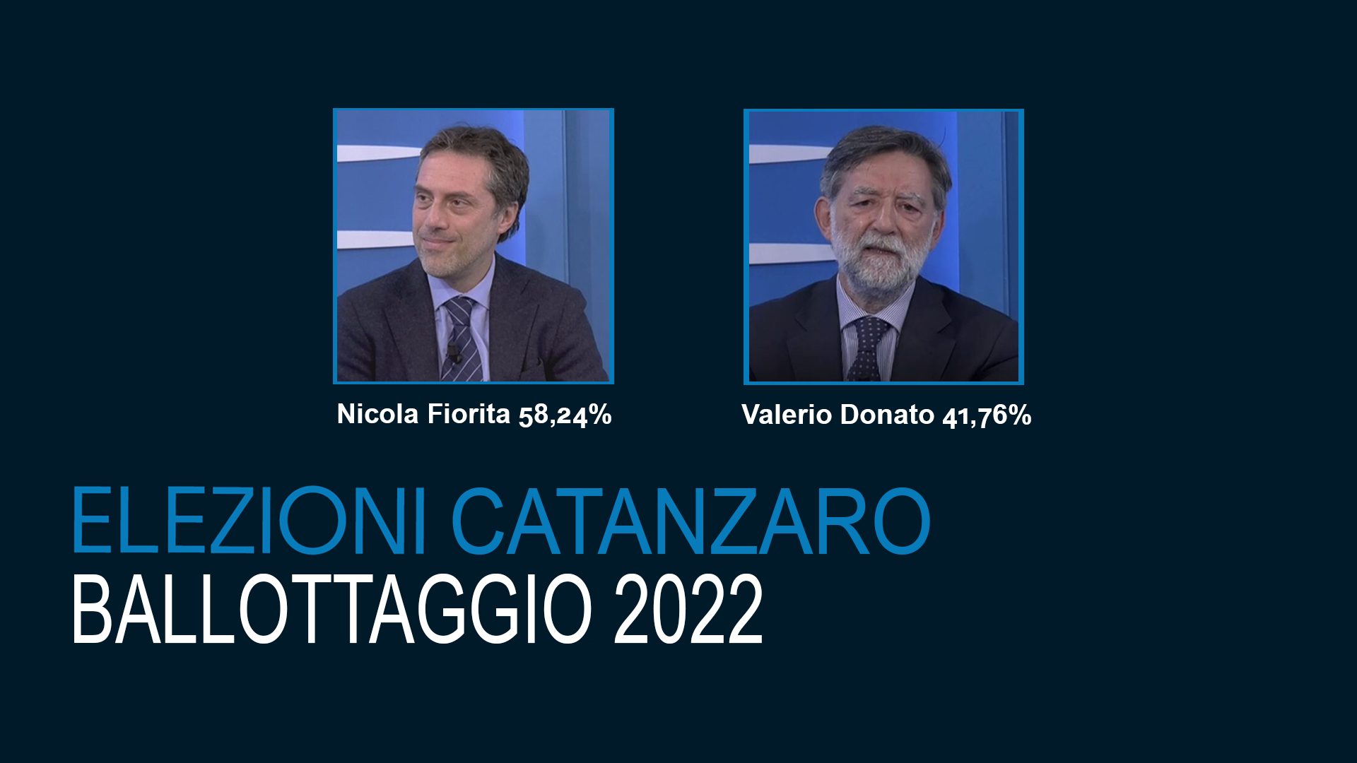 La rivoluzione di Fiorita: è il nuovo sindaco di Catanzaro. L’abbraccio con lo sconfitto Donato – VIDEO