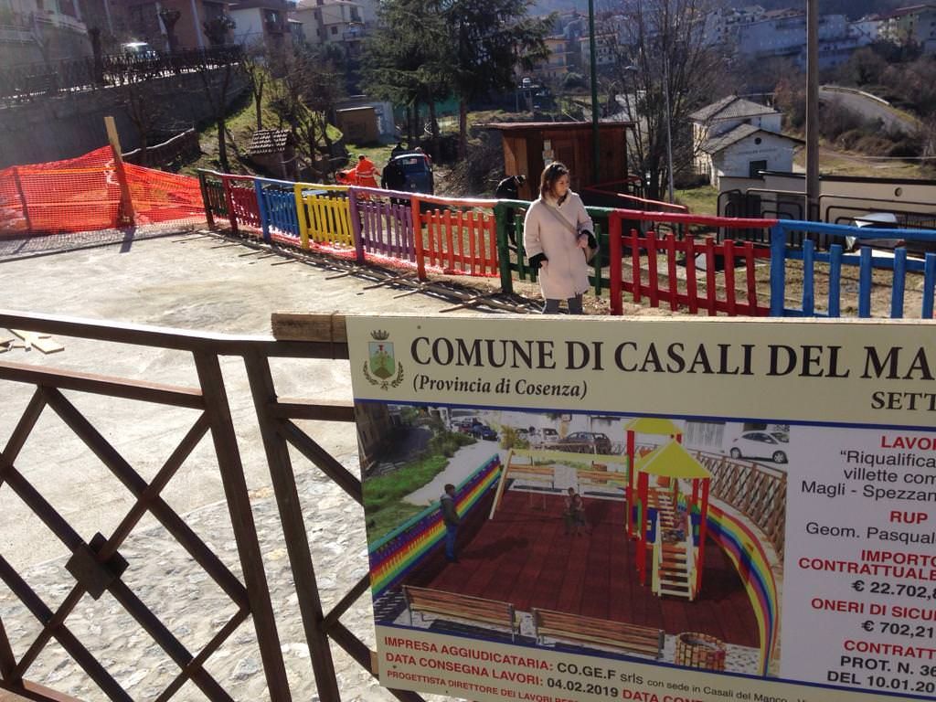 Casali del Manco, nuovo look per i parchi urbani di Magli e Spezzano Piccolo