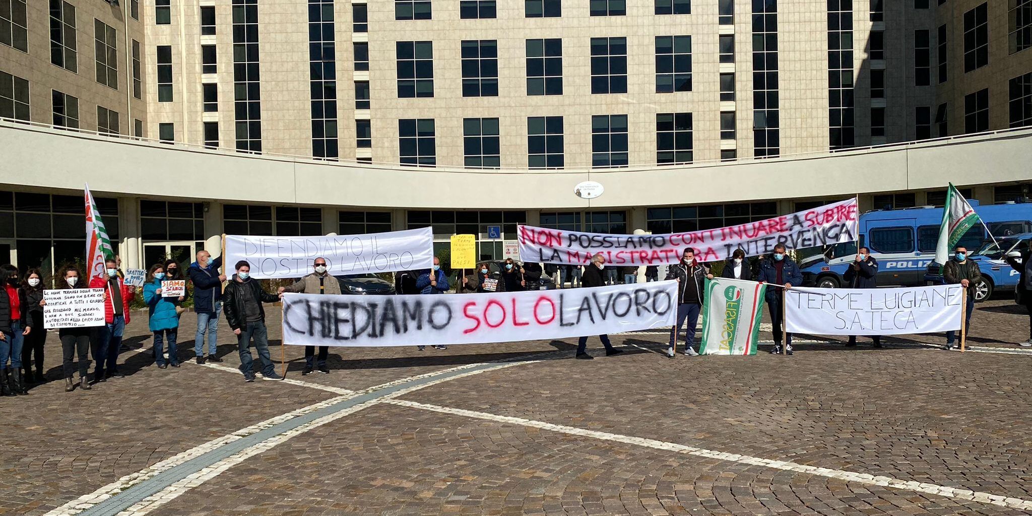 Terme Luigiane, «nuovo concessionario entro fine anno». I lavoratori alla Cittadella – VIDEO