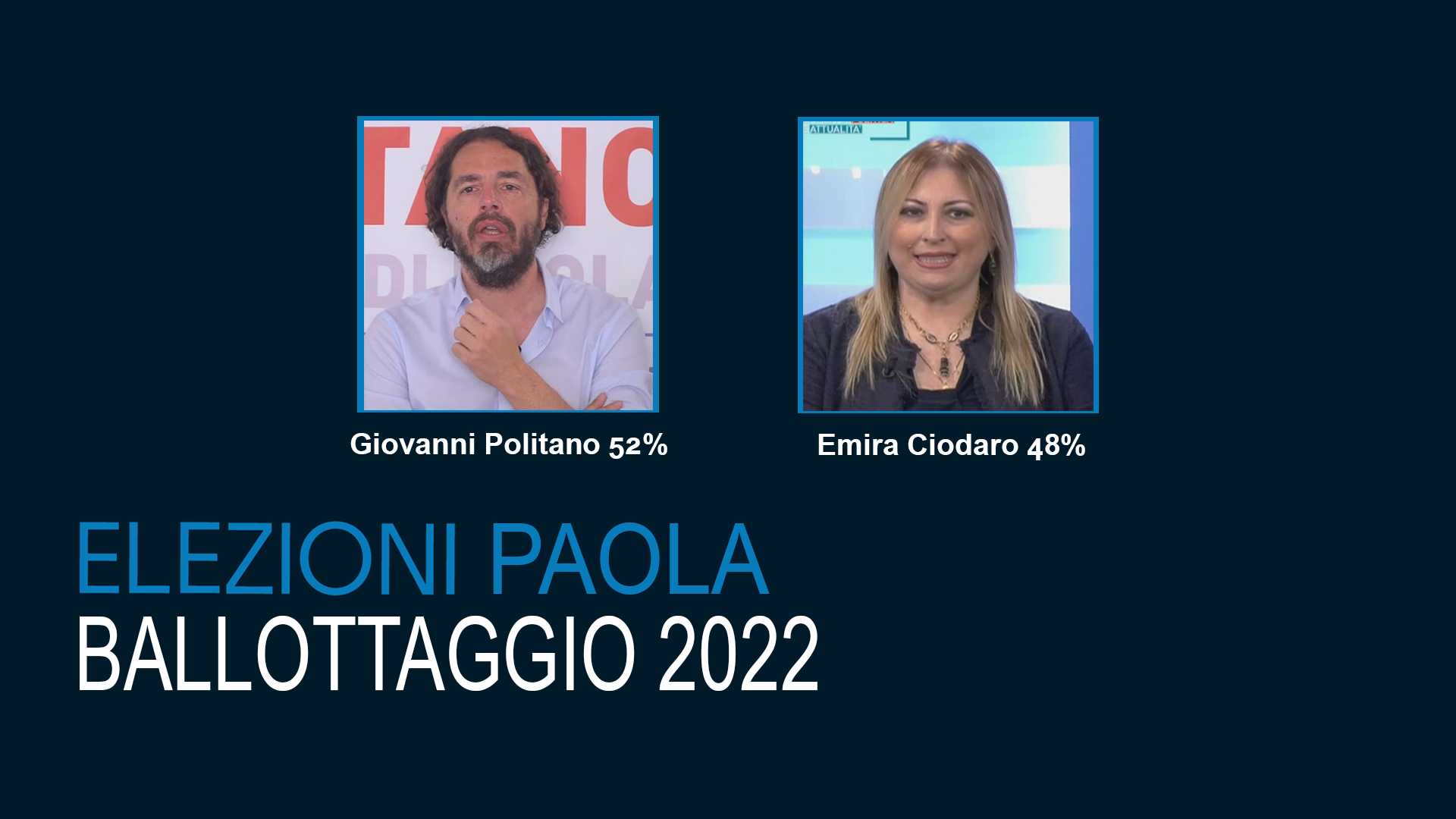 Paola ha un nuovo sindaco, la spunta Giovanni Politano