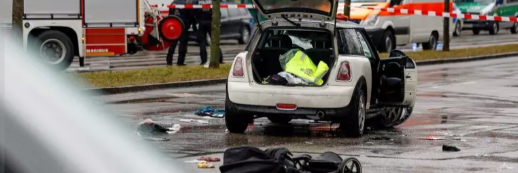 Macchina contro la folla a Monaco, un morto e 28 feriti