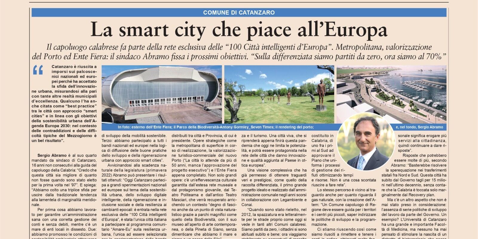 «Il Comune ha speso oltre 1.300 euro per far scrivere che Catanzaro è una città “smart”»