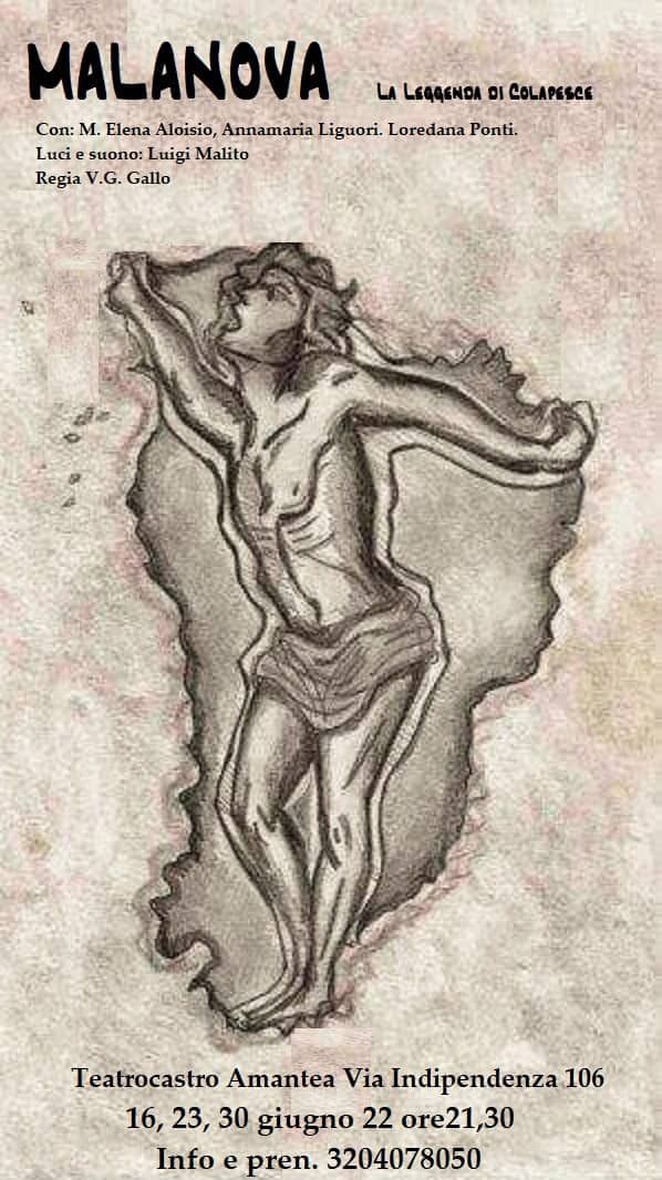 “Malanova. La leggenda di Colapesce”: lo spettacolo de “La Buffa Agitatori Culturali”