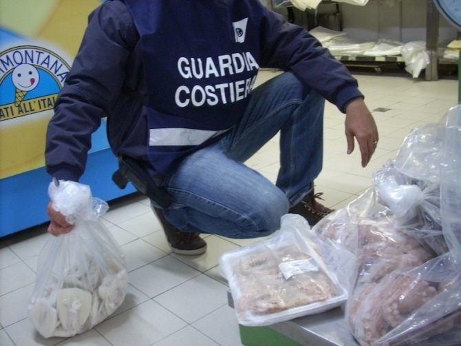 Pesca, sequestrata una tonnellata di prodotti ittici