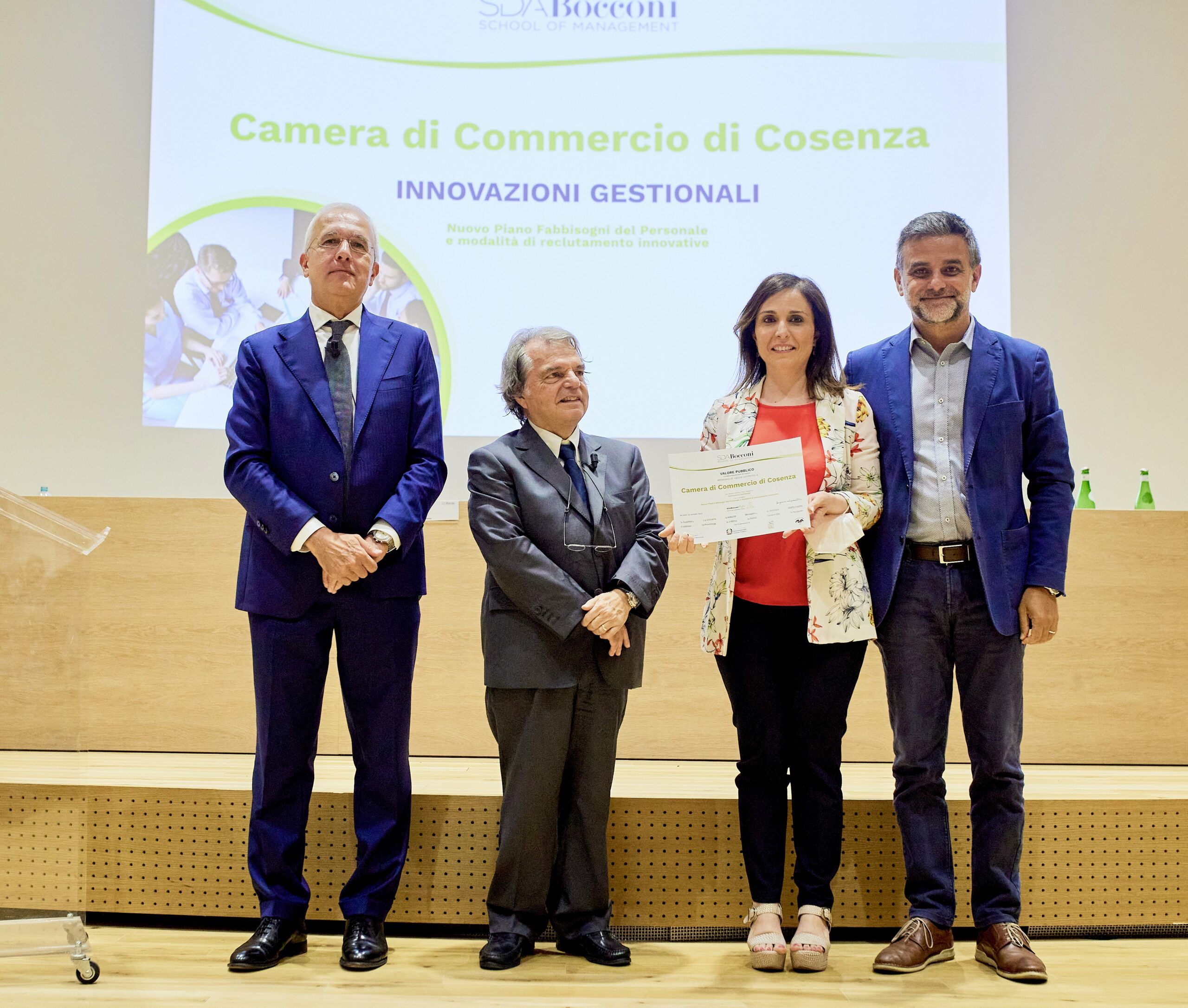 Innovazione, la Sda Bocconi premia la Camera di commercio di Cosenza