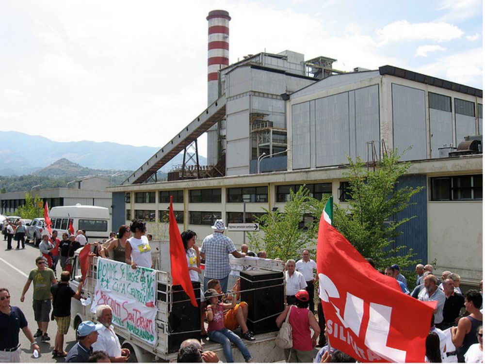 Centrale del Mercure, la protesta dei lavoratori