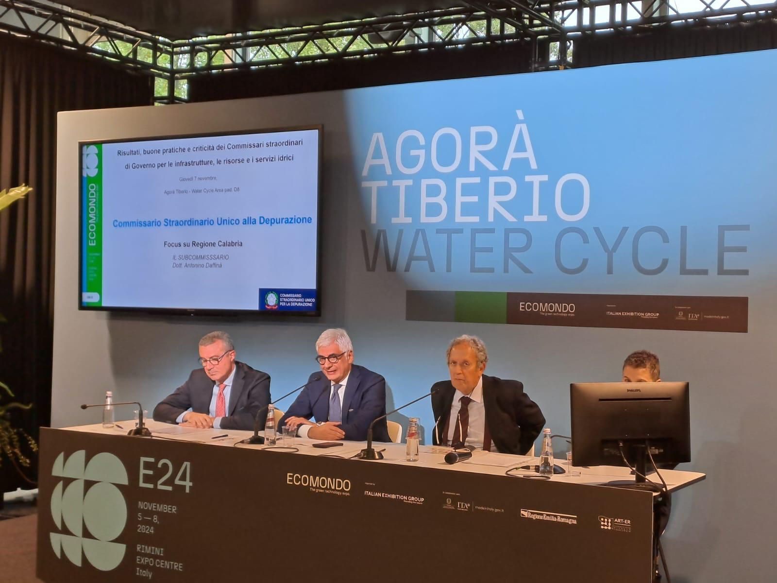 Ecomondo, la struttura commissariale alla depurazione alla Fiera internazionale della green economy