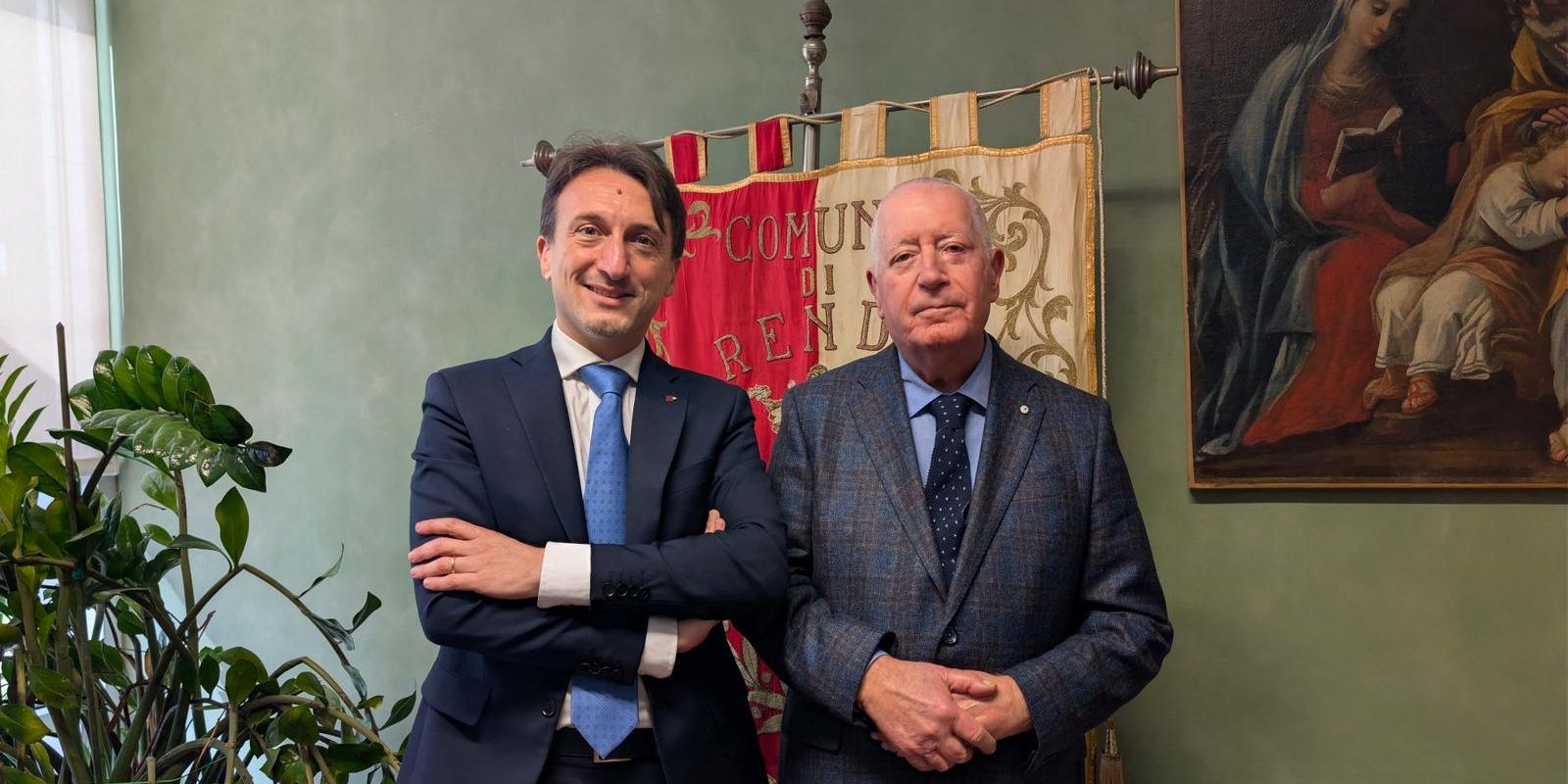 Rende, visita istituzionale del rettore dell’Unical Greco al Comune