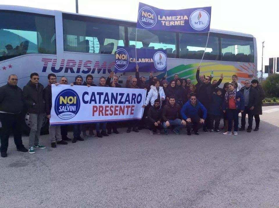 Anche una delegazione calabrese al raduno di Salvini