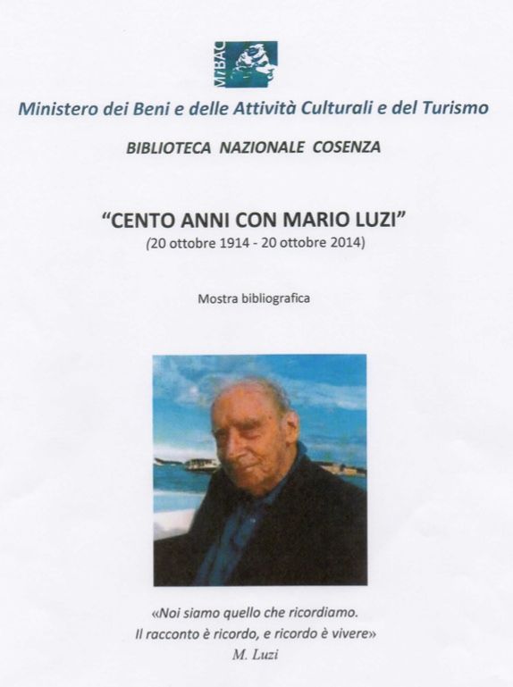 A Cosenza una mostra dedicata a Mario Luzi