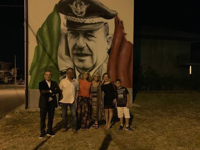 Girifalco, inaugurato un murales dedicato a Dalla Chiesa