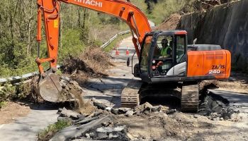 Danni da maltempo nel Vibonese, al via i lavori di ripristino sulla Sp 53 “Vazzano Vallelonga”
