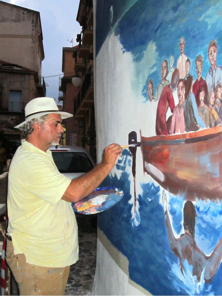 Murale a Diamante dedicato alle vittime di Lampedusa