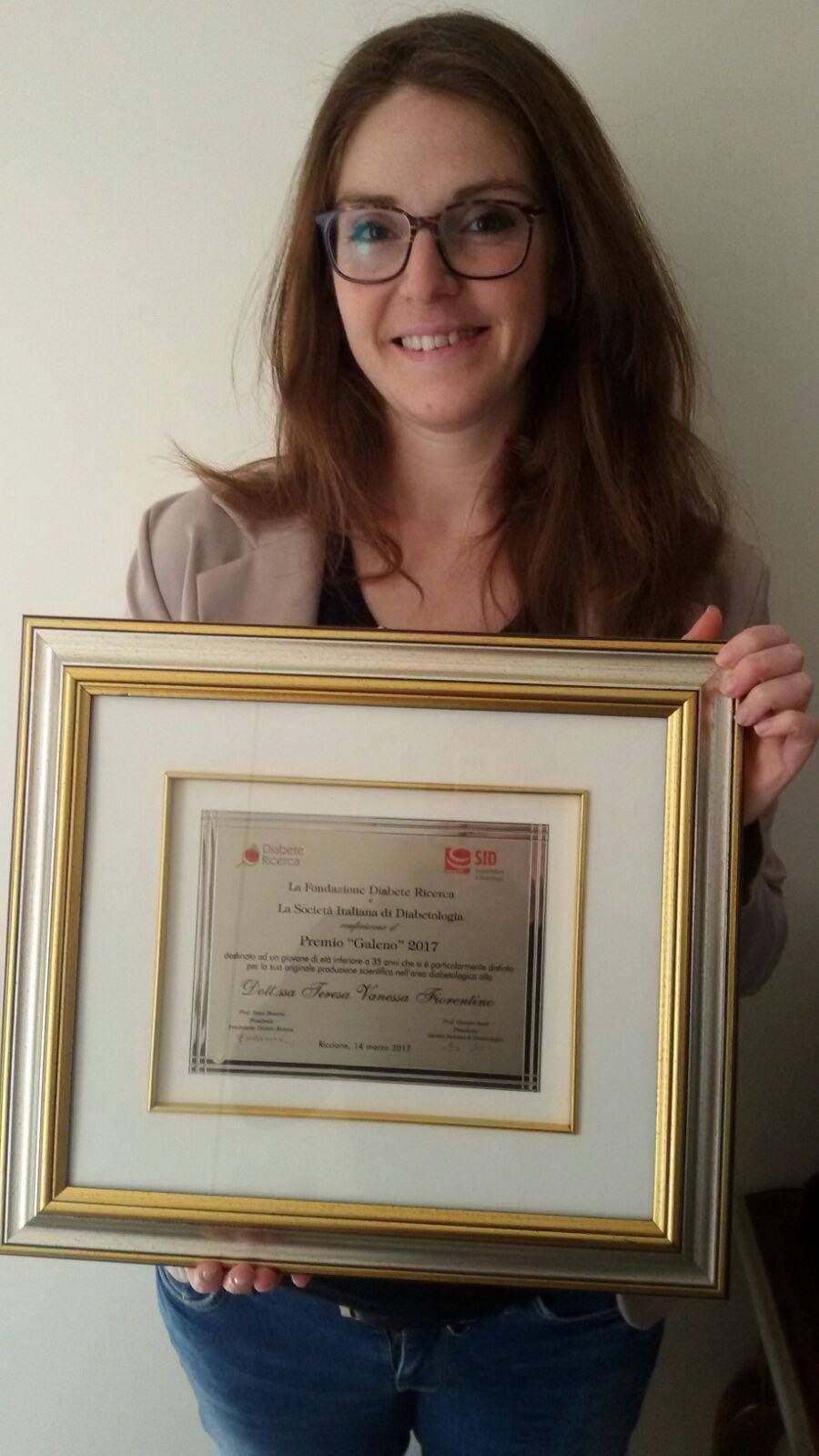 Ricercatrice catanzarese premiata per i suoi lavori sul diabete