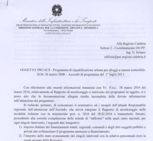 Edilizia sociale, 21 milioni a rischio