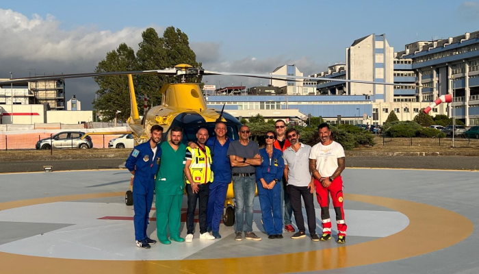 Lamezia, l’elisoccorso lascia l’aeroporto: operativa la nuova base all’ospedale