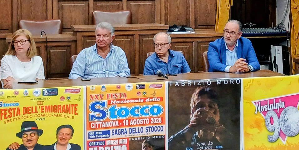 Cittanova celebra i 25 anni della Festa dello Stocco: il 10 agosto il concerto di Fabrizio Moro
