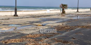 La Costa degli Dei sotto assedio del ciclone con onde alte e raffiche di vento. Danni da Tropea a Pizzo – FOTO