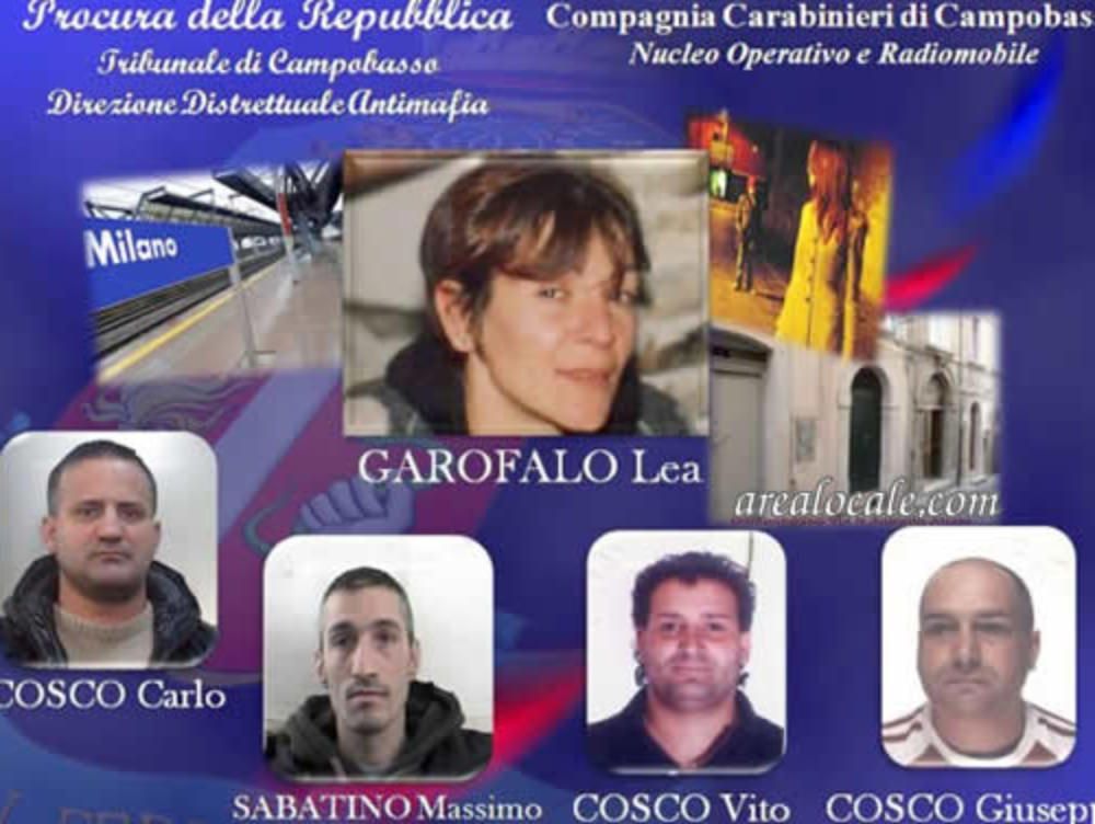 Sei ergastoli per l`omicidio di Lea Garofalo