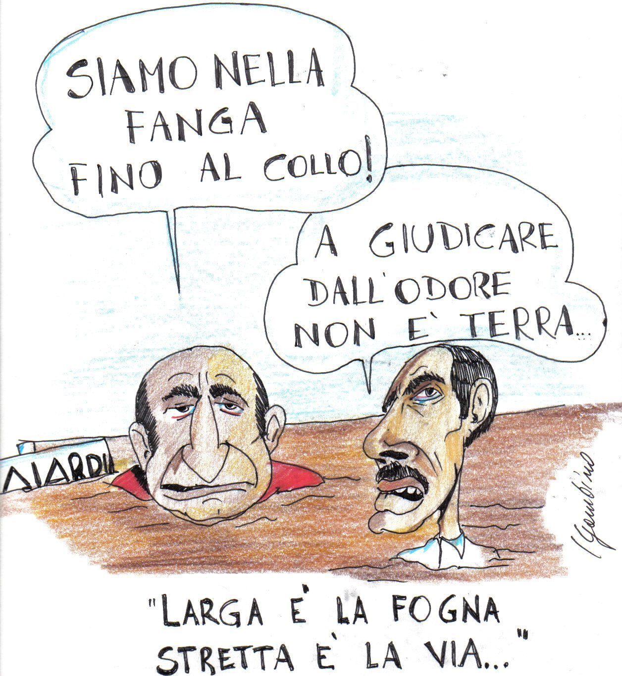 Nel fango fino al collo
