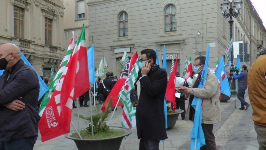 Sit in sindacati a Catanzaro