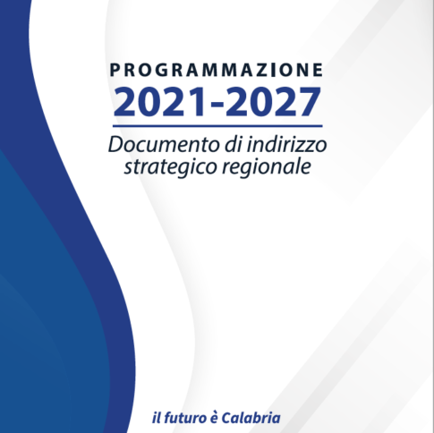 La copertina del Documento di indirizzo strategico regionale varato del Consiglio, che contiene le "anomalie"