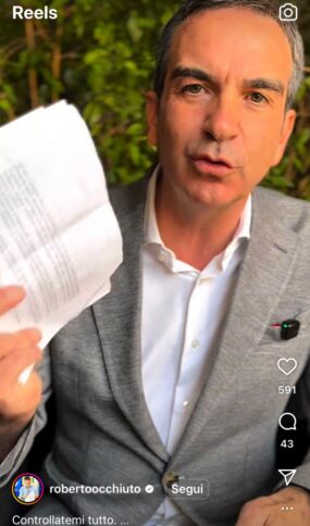 occhiuto indagato per corruzione