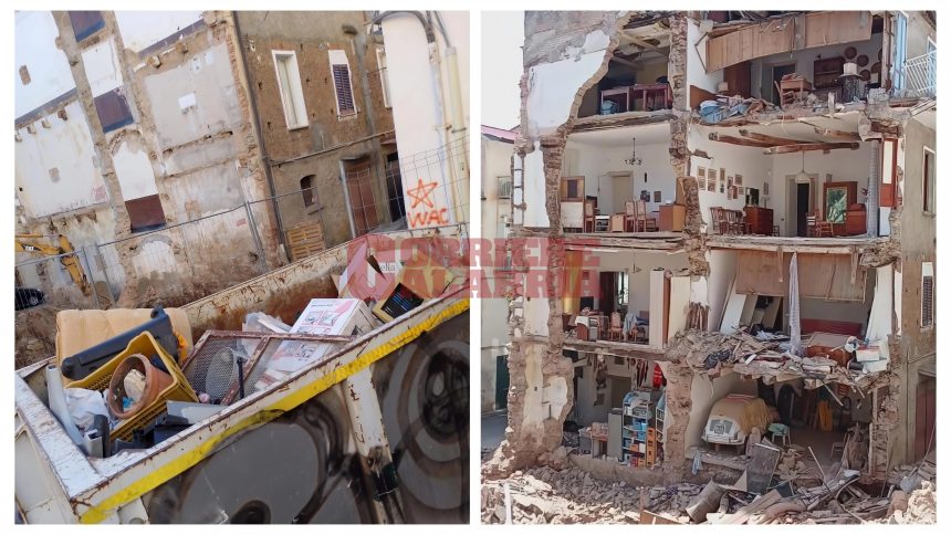 lamezia cede facciata prima e dopo 